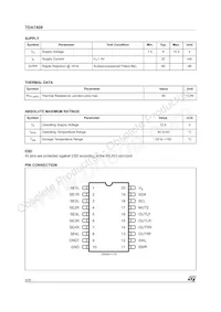 E-TDA7409DTR Datasheet Page 2