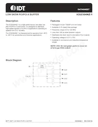 ICS2304NZGI-1T Datasheet Cover