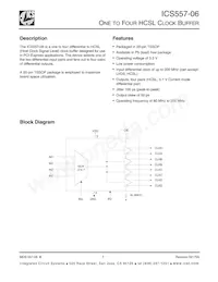 ICS557G-06T Datasheet Cover