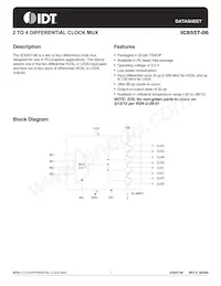 ICS557GI-06T Datasheet Cover