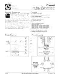 ICS83905AGT Datasheet Cover