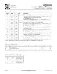 ICS854057AGLFT Datasheet Page 2