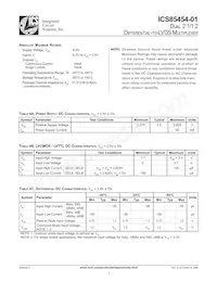 ICS85454AK-01LFT Datenblatt Seite 3