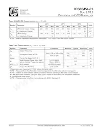 ICS85454AK-01LFT Datasheet Page 4