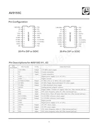 ICS9155C-01CW20T 데이터 시트 페이지 2