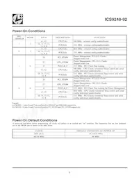 ICS9248AG-92LFT 데이터 시트 페이지 3