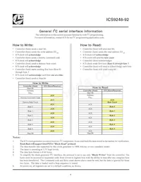 ICS9248AG-92LFT 데이터 시트 페이지 4