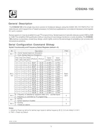 ICS9248BF-195 Datasheet Page 3