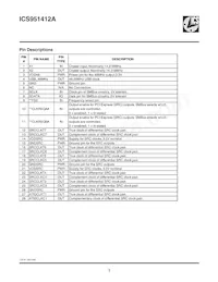 ICS951412AGLFT Datasheet Page 2