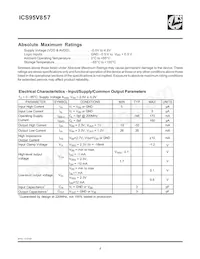 ICS95V2F857AGLFT Datasheet Page 4