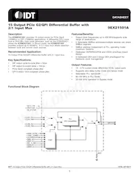 ICS9EX21501AKLFT Datasheet Copertura
