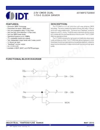 IDT49FCT20805QI8 Datasheet Cover