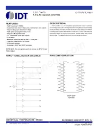 IDT74FCT20807QI8 Datasheet Cover