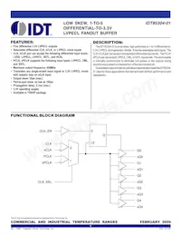 IDT85304-01PGGI8 Datasheet Cover