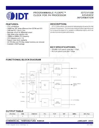 IDTCV132BPVG8 Datasheet Cover
