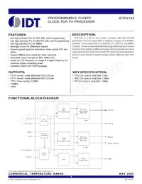 IDTCV152PVG8 Datasheet Cover