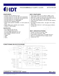 IDTCV183-2BPAG Datasheet Copertura