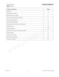 IRS2053MPBF Datasheet Page 2