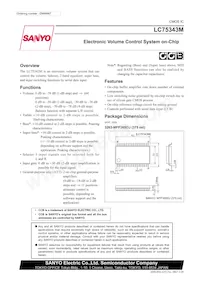 LC75343M-TLM-E Datasheet Cover