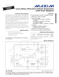 MAX3624UTJ2T Datenblatt Cover