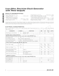 MAX3625CUG+T Datasheet Page 2
