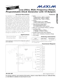 MAX3637ETM2T Datenblatt Cover