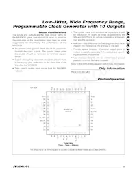 MAX3639ETM2T Datasheet Page 21