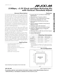 MAX3877EHJ+T Datasheet Cover