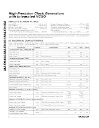 MAX9450EHJ+T Datasheet Page 2