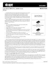 MC88LV926EGR2 Datasheet Cover