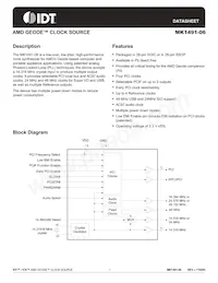 MK1491-06STR Datasheet Cover
