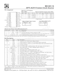 MK1491E-14RTR Datasheet Page 2