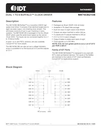 MK74CB218BRTR Datasheet Cover