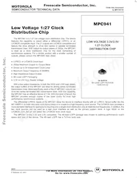 MPC941AE Datasheet Cover