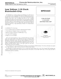 MPC942CAC Datasheet Cover