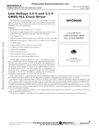 MPC9600AE Datasheet Cover