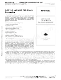 MPC9653FA Datasheet Copertura
