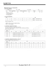 NJW1110V-TE1 Datasheet Pagina 6