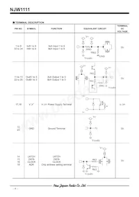 NJW1111V-TE1 Datasheet Page 4