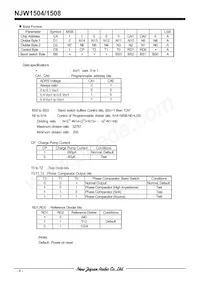 NJW1508V-TE1 Datasheet Pagina 6