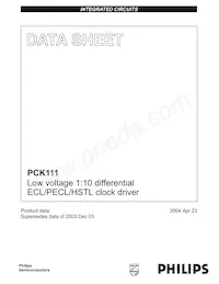 PCK111BD數據表 封面