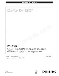 PCK2020DL Datasheet Cover
