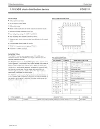 PCK2111BD Datasheet Pagina 2