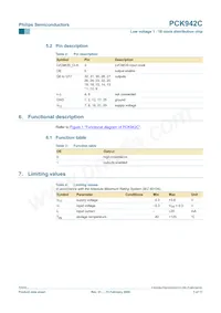 PCK942CBD Datasheet Page 3