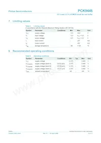 PCK9446BD Datasheet Page 5