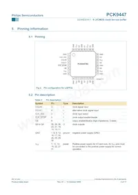 PCK9447BD Datasheet Page 3