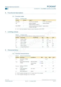 PCK9447BD Datasheet Page 4