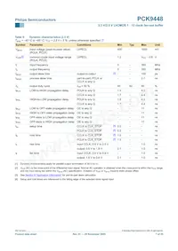 PCK9448BD Datasheet Page 7