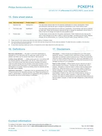 PCKEP14PW Datasheet Page 14