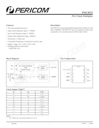 PI6C4512WE Datasheet Cover